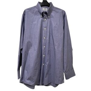 H. Stockton Atlanta Men’s Mini Check Button Down Shirt Size 16/34